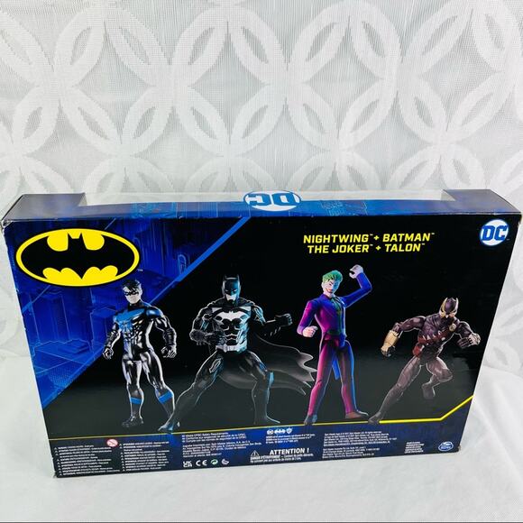DC Comics Gotham City Defenders 12" 4 Pack Joker Talon Batman Nightwing - Picture 4 of 9